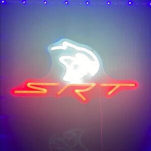 SRT Neon Sign with Logo